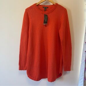 Ralph Lauren Vibrant Orange Crew Neck Sweater